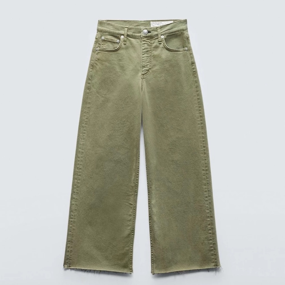 Rag & Bone NWT - Andi Ankle Wide-Leg - Sage - Size 23